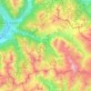 Carte topographique Cervières, altitude, relief