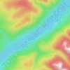 Carte topographique Cariboo Lake, altitude, relief