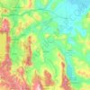 Carte topographique Lyon County, altitude, relief