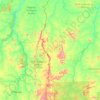Carte topographique Rondolândia, altitude, relief