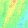 Carte topographique Stephenson Township, altitude, relief