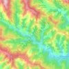 Carte topographique Sainte-Croix-Vallée-Française, altitude, relief
