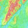 Carte topographique Ramapo Mountain State Forest, altitude, relief