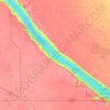 Carte topographique Buffalo Pound Lake, altitude, relief