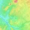 Carte topographique Ntui, altitude, relief