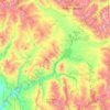 Carte topographique Taylor River, altitude, relief