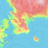 Carte topographique South Sweden, altitude, relief