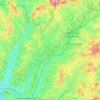 Carte topographique La Bourbince, altitude, relief