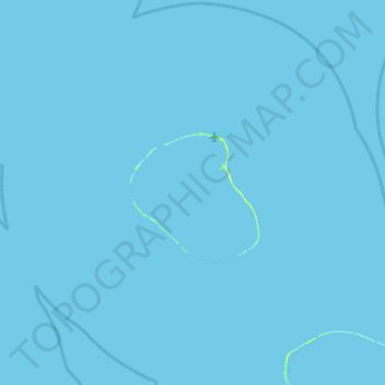Carte topographique Kauehi, altitude, relief