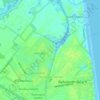 Carte topographique Henlopen Acres, altitude, relief