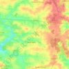 Carte topographique Prée-d'Anjou, altitude, relief