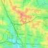 Carte topographique Clayton, altitude, relief