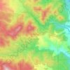 Carte topographique Coal Creek Canyon Study Area, altitude, relief