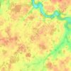 Carte topographique Romagne, altitude, relief