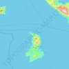 Carte topographique Municipality of Syros and Ermoupoli, altitude, relief