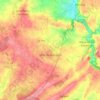 Carte topographique Sens-de-Bretagne, altitude, relief