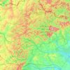 Carte topographique Vosges du Nord, altitude, relief