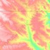 Carte topographique Daniels County, altitude, relief