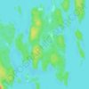 Carte topographique Lac Pecten, altitude, relief
