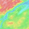 Carte topographique City of Miramichi, altitude, relief