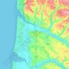 Carte topographique Communauté d'agglomération des Deux Baies en Montreuillois, altitude, relief