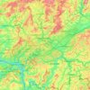 Carte topographique Blies, altitude, relief
