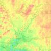 Carte topographique Chippewa County, altitude, relief