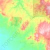 Carte topographique Corumbiara, altitude, relief