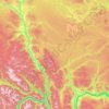 Carte topographique Area E (Bonaparte Plateau), altitude, relief