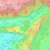Carte topographique Assam, altitude, relief