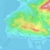Carte topographique Δήμος Περάματος, altitude, relief