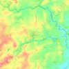 Carte topographique Désertines, altitude, relief