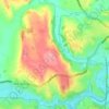 Carte topographique Longsdon, altitude, relief