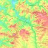 Carte topographique Sinsheim, altitude, relief