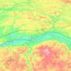 Carte topographique Loire, altitude, relief