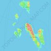 Carte topographique Islas Desertores, altitude, relief