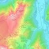 Carte topographique Oulles, altitude, relief