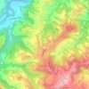 Carte topographique Briaglia, altitude, relief