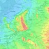 Carte topographique Gueldre, altitude, relief
