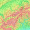 Carte topographique Région lémanique, altitude, relief