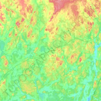 Carte topographique Kärkölä, altitude, relief