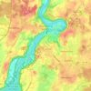 Carte topographique Wasserburg am Inn, altitude, relief
