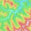 Carte topographique Montebruno, altitude, relief