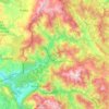 Carte topographique Δήμος Κόνιτσας, altitude, relief