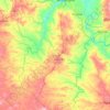 Carte topographique Tshilenge, altitude, relief