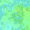 Carte topographique Pocomoke City, altitude, relief
