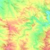 Carte topographique Fabara, altitude, relief