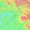 Carte topographique Bistrița-Năsăud, altitude, relief
