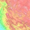 Carte topographique Province de Kermanchah, altitude, relief