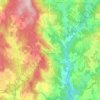 Carte topographique Sauvessanges, altitude, relief